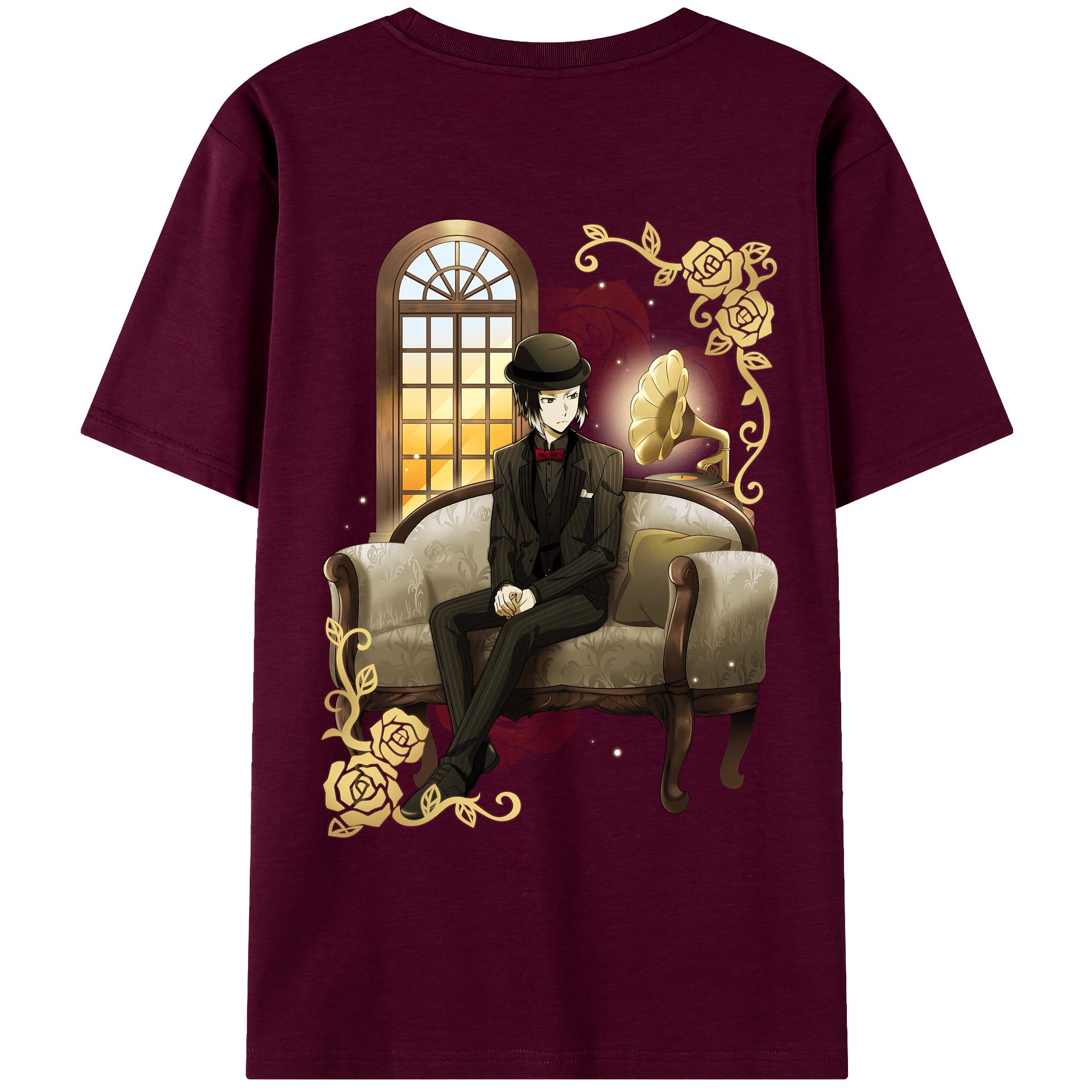 （画像用） 文豪ストレイドッグス Bungo Stray Dogs レディース半袖Tシャツ(バックプリント)